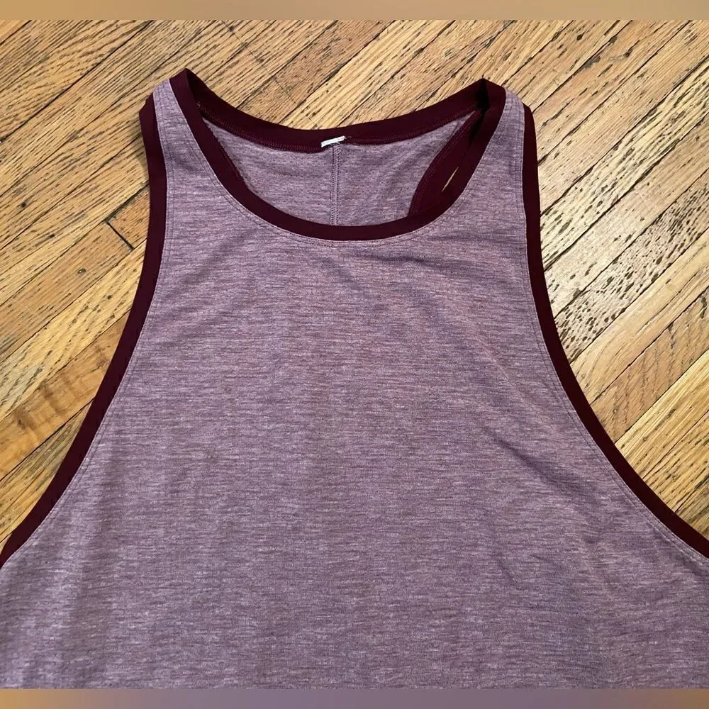 LuLuLemon heathered purple tank top